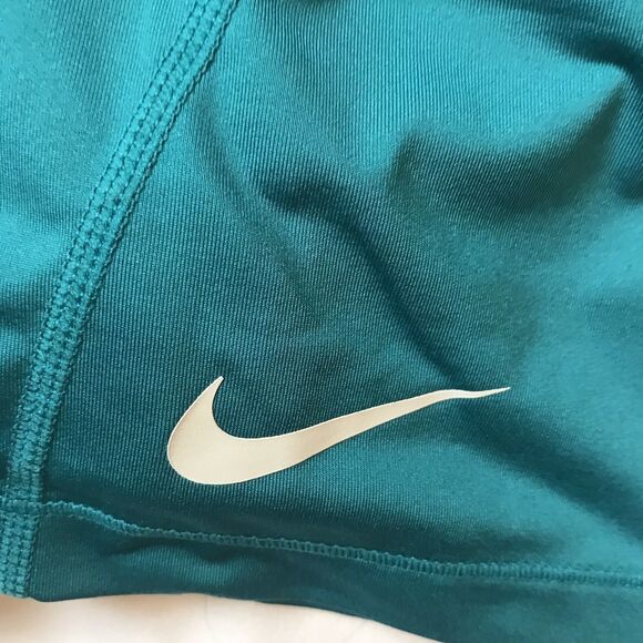 Nike PRO Dri-Fit Teal 3” Shorts Womens Small Compression Workout 725443-467 - Picture 5 of 12